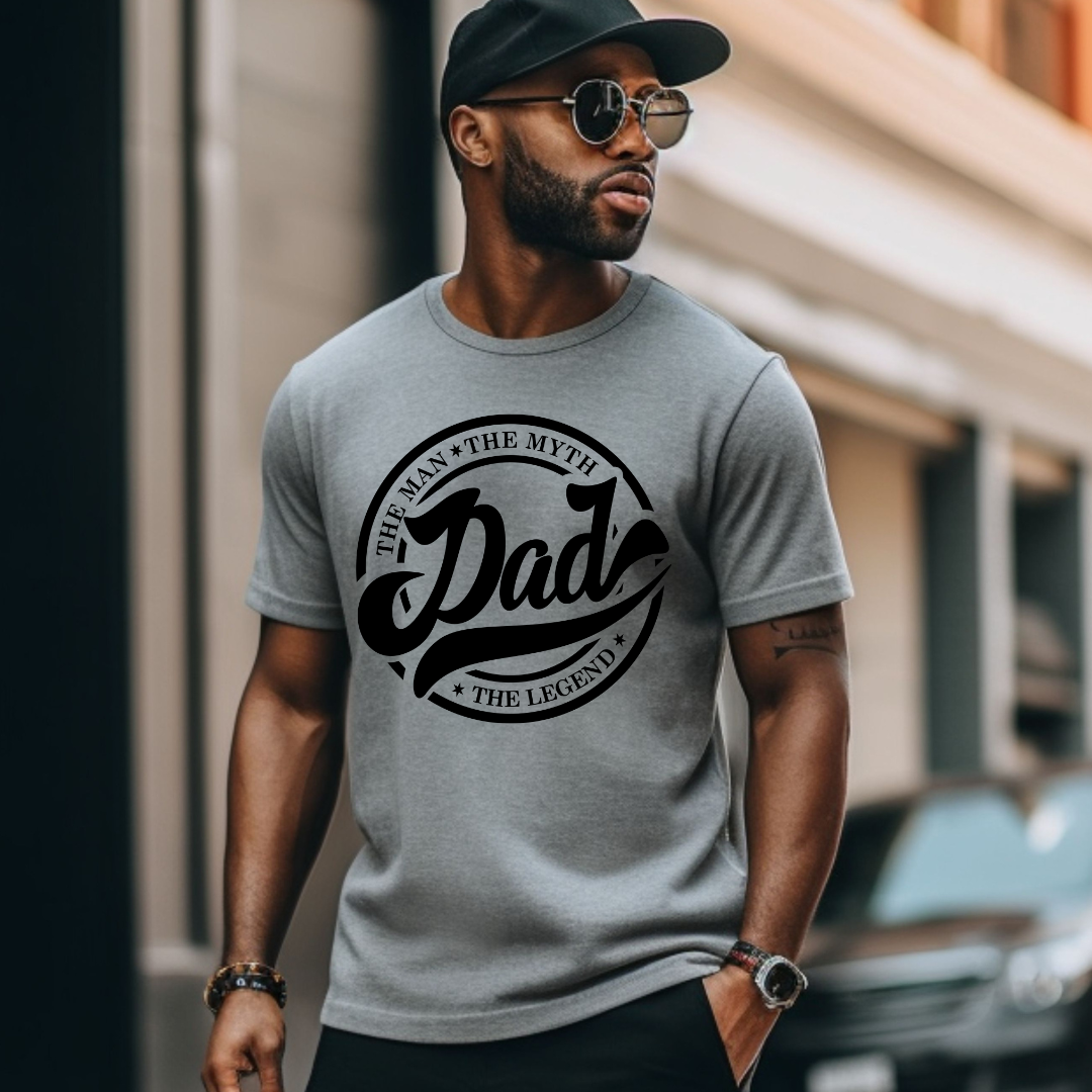 The legend Dad Screen Print Transfer