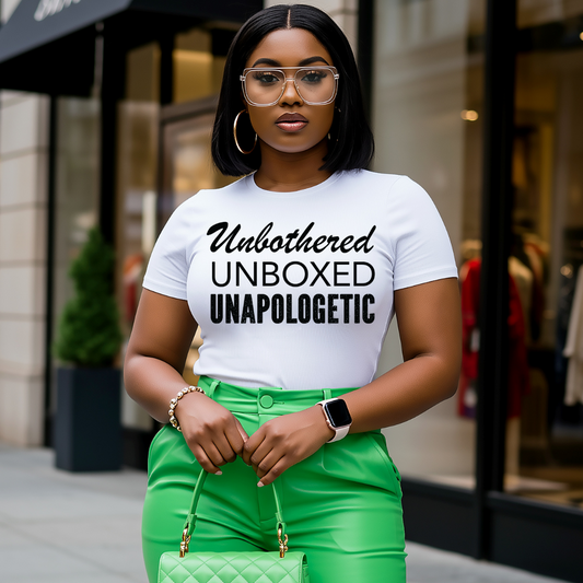 Unbothered Unboxed Unapologetic |Unisex Shirt